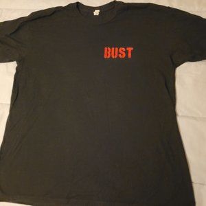 No Warning Bust mens graphic band tee size xl